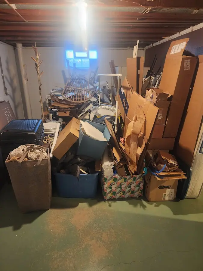 Roll-off dumpster container at job site for Construction Dumpster Rental in Geneseo